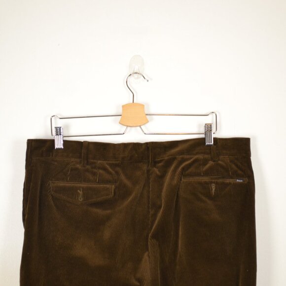 Polo Ralph Lauren Classic Fit Corduroy Mens 38/30 Straight Leg 4 Pockets Brown - Picture 6 of 9